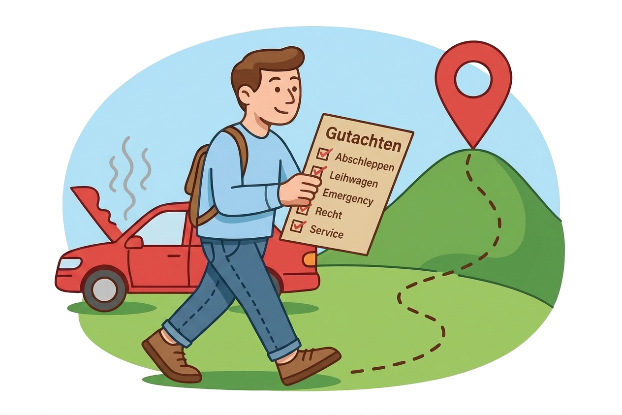 GALERS Navigationssymbol/Kompass – schneller Unfallservice